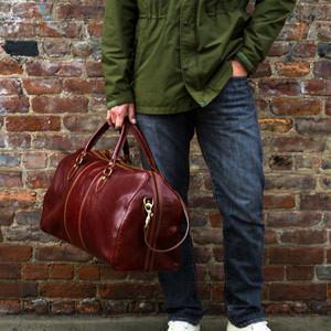 Floto Leather Duffle Bag Venezia