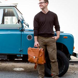 Floto Leather Messenger Bag