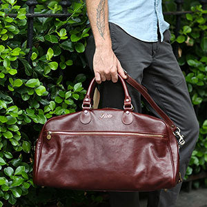 leather duffle travel bag