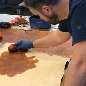 Floto Hand Stained Full Grain Leather Tannery Tour