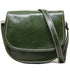 Floto Chianti Leather Saddle Bag Crossbody in Green.