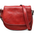 Floto Chianti Leather Saddle Bag Crossbody in Red.