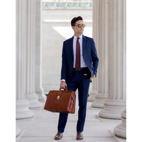 leather briefcase attache floto ciabatta olive brown 11