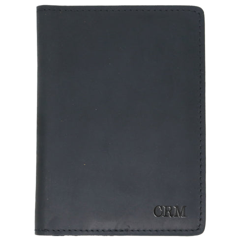 Floto Leather Passport Wallet in black 2