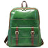 Leather Backpack Floto Italian Sabina Laptop Knapsack Shoulder Bag in Green and Brown 1
