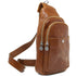 Floto leather shoulder bag crossbody Olive honey brown
