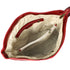 Floto Italian Leather Shoulder Handbag Tote Bag Sardinia red inside