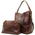 Floto Italian Leather Shopper Handbag Tote Bag Sardinia brown