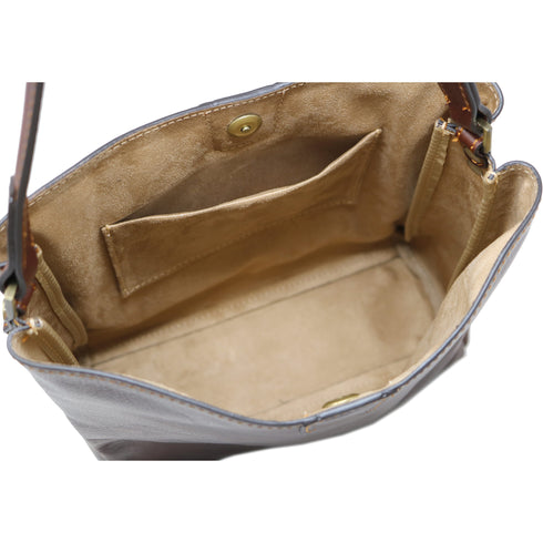 Floto Italian Leather Shopper Handbag Tote Bag Sardinia brown 7