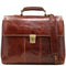 Floto Venezia Leather Laptop Briefcase in Brown 1