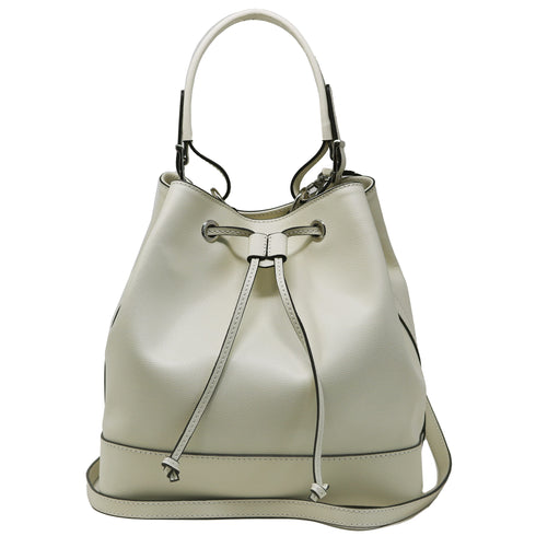 Floto Italian Leather Bag Milano Bucket Women's Shoulder Bag ivory