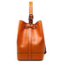 Floto Italian Leather Bag Milano Bucket Women's Shoulder Bag orange 3