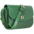 Milano Leather Crossbody Bag in green 2