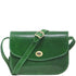 Milano Leather Crossbody Bag in Gree