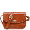 Milano Leather Crossbody Bag in Olive Honey Brown
