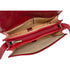 Milano Leather Crossbody Bag in red 3