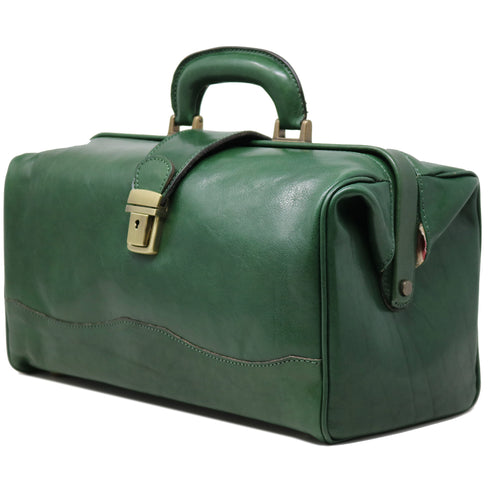 Floto Italian Leather Doctor Style Handbag Top Handle Bag green 2