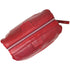 Floto leather drop bottom dopp travel kit bag tuscan red