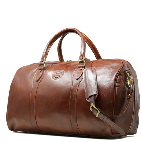 Cenzo Italian Leather Duffle Bag