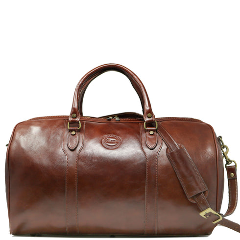 Cenzo Italian Leather Duffle Bag