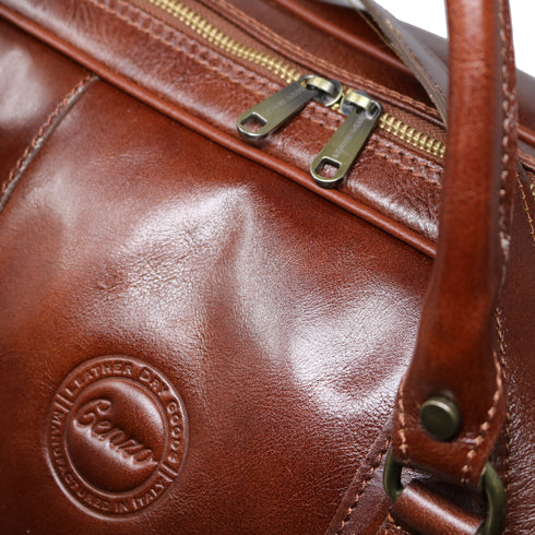 Cenzo Italian Leather Duffle Bag