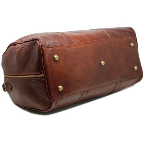 Cenzo Italian Leather Duffle Bag