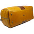 yellow and brown leather duffle bag floto venezia 2