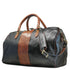 Floto Italian Leather Venezia Duffle Travel Bag Luggage black and brown
