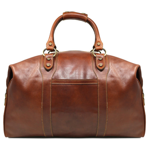 Floto Roma Italian Leather Travel Bag brown 2