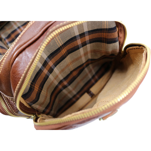 Floto Italian Leather Torino Duffle Bag Carryon Suitcase 4