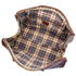 venezia duffle bag inside plaid lining