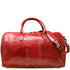 Floto Italian Leather Venezia Duffle Travel Bag Luggage red