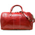 Floto Italian Leather Venezia Duffle Travel Bag Luggage red