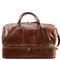 Floto Italian leather drop bottom duffle bag venezia brown 2