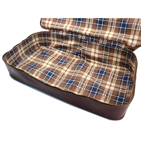 leather drop bottom duffle bag floto venezia brown 2