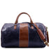 blue and brown leather duffle bag floto venezia westport