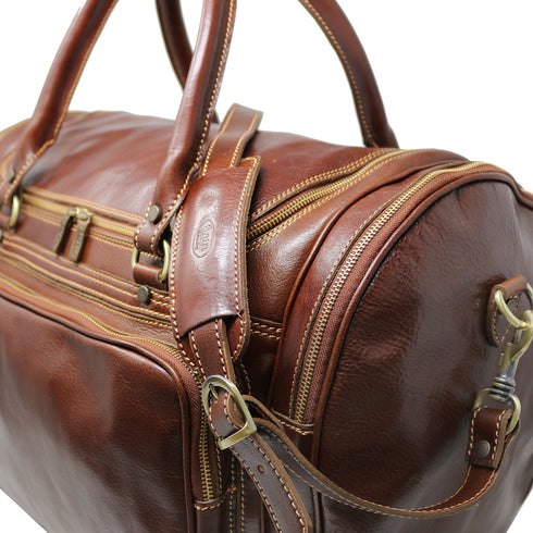 Floto Italian Leather Torino Duffle Bag Carryon Suitcase 12