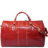 Floto Italian Leather Garment Duffle Bag Suitcase Tuscan Red