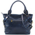 Floto Italian Leather Shoulder Bag Women's Taormina Handbag in Blue