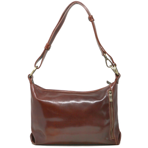 Floto Italian Leather Convertible Cross Body Capri Women's Tots Shoulder bag brown