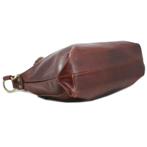 Floto Italian Leather Convertible Cross Body Capri Women's Tots Shoulder bag brown 4