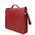 The Floto Venezia Laptop Case is a leather portfolio that is structured and has a brass zipper closure. It can hold a small size laptop and it is handcrafted in Italy with natural full grain leather. This is the Venezia Laptop Case in Tuscan Red. 2