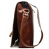 The Floto Firenze leather messenger bag is a men's casual crossbody bag that is handcrafted in Italy. This is the Firenze Messenger in Saddle Brown. 3