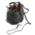 Leather Mini Bucket Satchel Bag Chianti black 3