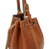 Leather Mini Bucket Satchel Bag Chianti brown 3