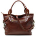 Floto Italian Leather Shoulder Bag Women's Taormina Handbag brown