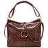 Italian Leather Shoulder Bag Floto Tavoli Tote Vecchio Brown