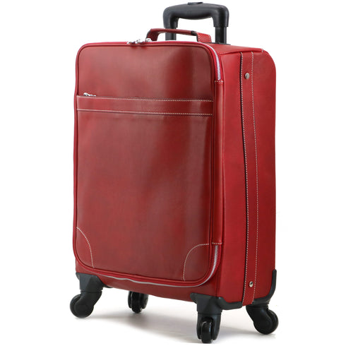 Floto Milano Spinner 4 wheel carryon luggage in red