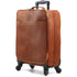 Floto Milano Spinner 4 wheel carryon luggage in tobacco brown