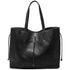 Floto Chianti Beach Leather Tote Bag in black